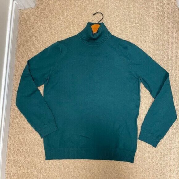 Vintage Turtleneck Sweater Green - Picture 6 of 9
